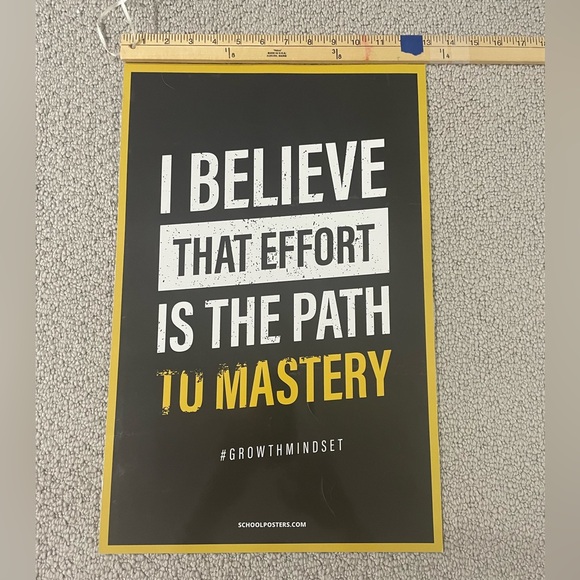 Educational posters Growth mindset (set of 5). Laminated, used in classroom. - Picture 7 of 8